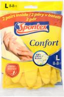Рукавички латексні SPONTEX CONFORT стандартні р. L 2 пар/уп.